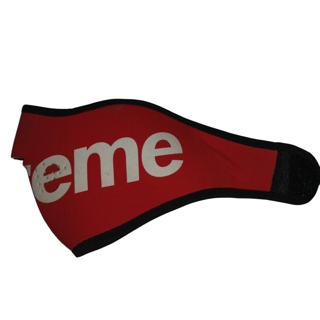 Supreme Neoprene Half-Face Mask (Red) (Category: Luxury Accessories) located in General Mariano Alvarez. Submitted by hundred_lives (Listing ID 1463657433, Image 3). Description: Supreme Neoprene Half-Face Mask (Red) Good Condition Breathable & Lightweight ‼️***Or Best Offer Wins***‼️ ‼️***Split Or As Pack***‼️ ‼️***Negotiable All Items***‼️ ‼️***What You See Is What You Get***‼️ Tags: burberry fendi mcm givenchy yohji yamamoto rick owens prada d