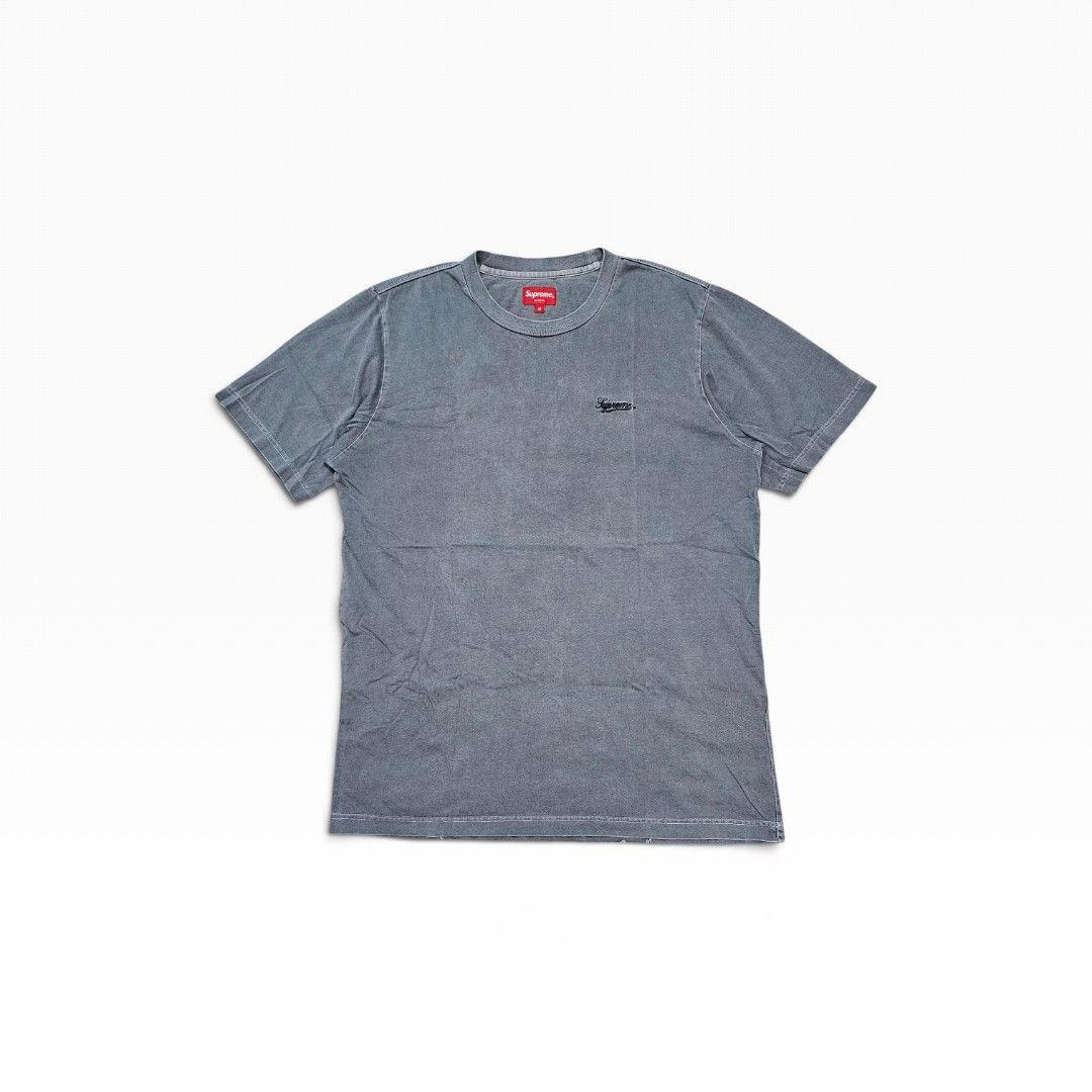 Supreme Overdyed / Washed Script Embroidered Tee (Category: Tshirts & Polo Shirts ) located in Manila. Submitted by shio_gray (Listing ID 1463609999, Image 1). Description: Authentic sz Medium L 28.5 x W 22 inches.