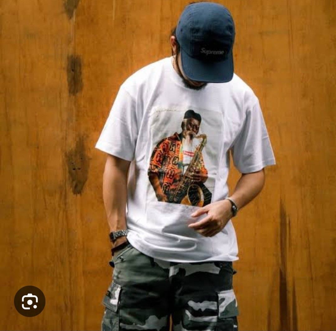 Supreme Pharoah Sanders Tee (Category: Tshirts & Polo Shirts ) located in Manila. Submitted by shio_gray (Listing ID 1463599270, Image 1). Description: Authentic sz XL L 29 x W 24.5 inches.