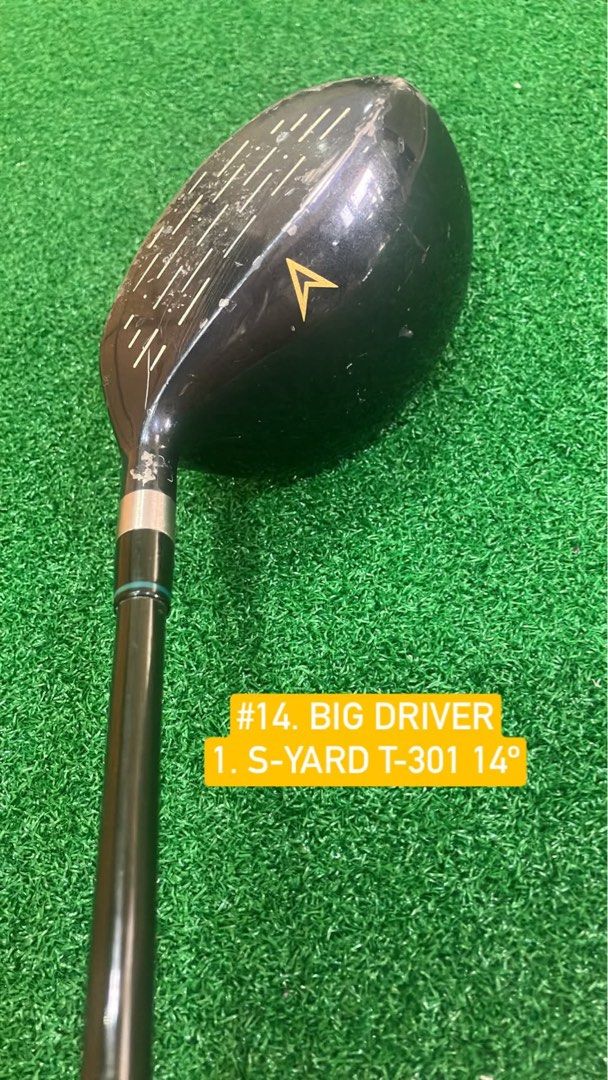 S-Yard T-301 Forged Titanium Driver 14° Loft (Category: Golf) located in San Juan City. Submitted by lowcostitems111 (Listing ID 1463666430, Image 3). Description: ✅ S-YARD T.301 FD ✅ 14° Loft ✅ Forged Titanium ✅ Driver ✅ Pre-owned ✅ Original shaft and grip ✅ Visible signs of use/scratches – please see photos ✅ Great for casual golfers, collectors, or those looking for an affordable driver.