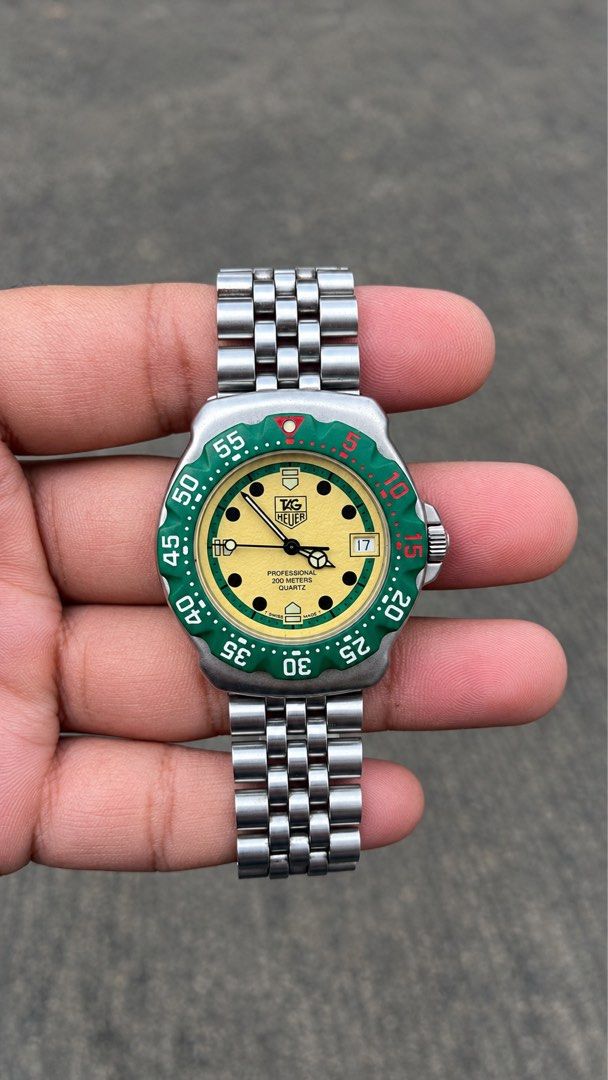 TAG Heuer Formula 1 Classic “Boyscout” Mens (Category: Luxury Watches) located in Caloocan City. Submitted by _alennchan (Listing ID 1463676436, Image 1). Description: TAG Heuer Formula 1 Classic “Boyscout” Mens - Condition: 9.7/10 - No issue/ Mint condition - Up to 8.5 Wrist Size - Case size approx 36mm - Rotating bezzel - Quartz Movement - Comes with replacement box - Money back if provenfake x10 Inclusions: Inner box, Outer Box, Unit, Manuals 