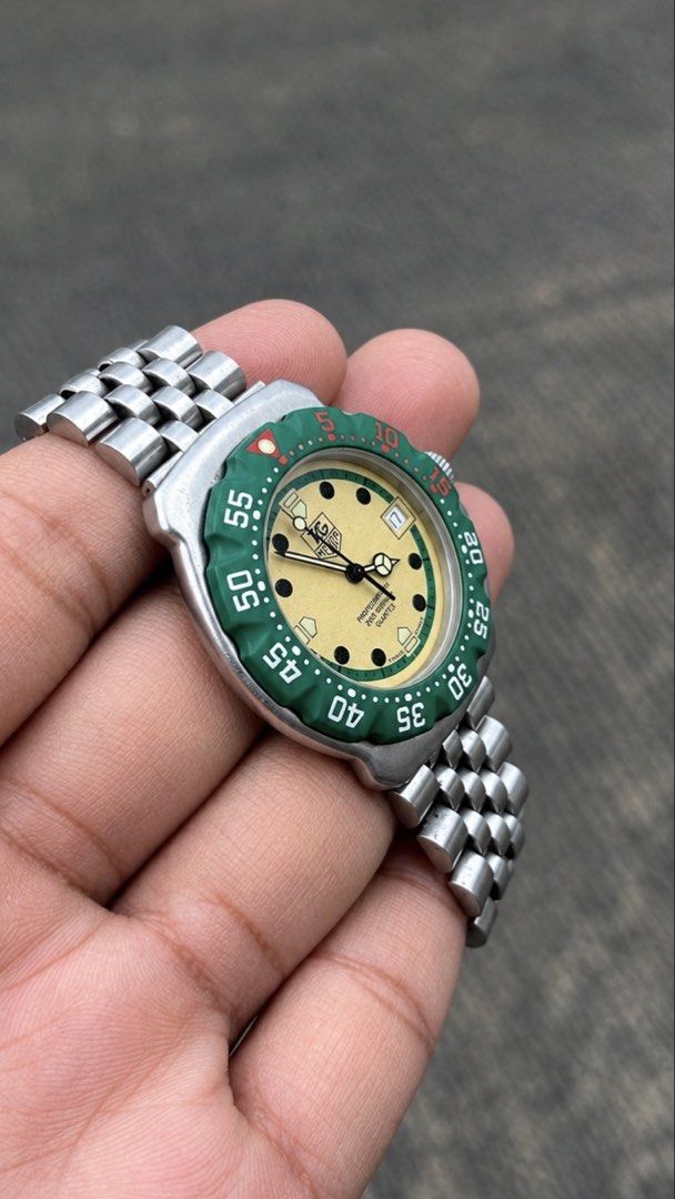 TAG Heuer Formula 1 Classic “Boyscout” Mens (Category: Luxury Watches) located in Caloocan City. Submitted by _alennchan (Listing ID 1463676436, Image 3). Description: TAG Heuer Formula 1 Classic “Boyscout” Mens - Condition: 9.7/10 - No issue/ Mint condition - Up to 8.5 Wrist Size - Case size approx 36mm - Rotating bezzel - Quartz Movement - Comes with replacement box - Money back if provenfake x10 Inclusions: Inner box, Outer Box, Unit, Manuals 