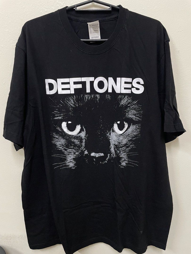 Take All Band Shirts (Category: Tshirts & Polo Shirts ) located in Manila. Submitted by kristinamaria (Listing ID 1463689520, Image 3). Description: - Black t-shirt featuring Knocked Loose, Deftones and Rottenness band graphics on front and back. - Showcases band name and artwork. - Made from comfortable material for everyday wear. - Ideal for fans of Knocked Loose, Deftones and Rottenness and expressing your music taste. - Perfect for casual out