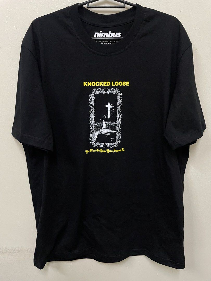 Take All Band Shirts (Category: Tshirts & Polo Shirts ) located in Manila. Submitted by kristinamaria (Listing ID 1463689520, Image 1). Description: - Black t-shirt featuring Knocked Loose, Deftones and Rottenness band graphics on front and back. - Showcases band name and artwork. - Made from comfortable material for everyday wear. - Ideal for fans of Knocked Loose, Deftones and Rottenness and expressing your music taste. - Perfect for casual out
