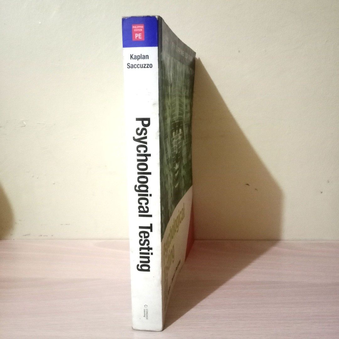 Textbook : PSYCHOLOGICAL TESTING By KAPLAN & SACCUZZO (Category: Textbooks) located in Bulacan. Submitted by namethesizemkt2 (Listing ID 1463629283, Image 2). Description: .