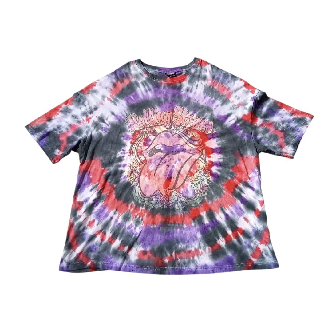 The Rolling Stones 2010 Tie Dye Tee (Category: Tshirts & Polo Shirts ) located in Cabadbaran. Submitted by reizen_ace051823 (Listing ID 1463614570, Image 1). Description: - condition 9/10 - issue 2 pinholes on hem - size xl - dimes L27.5 / W24.