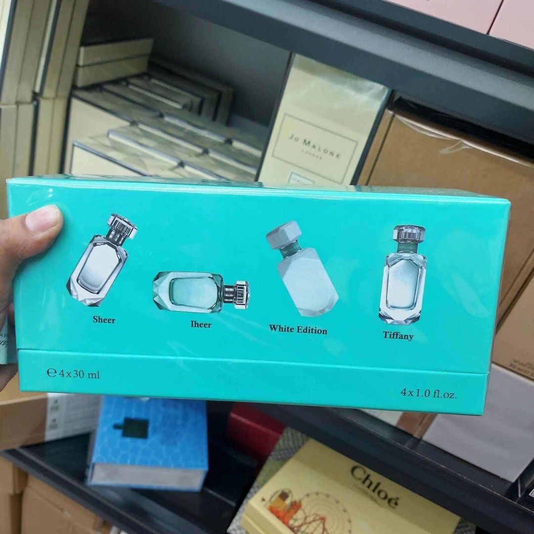 TIFFANY & CO 4x30ML PERFUME GIFT SET | PREMIUM QUALITY (Category: Fragrance & Deodorants) located in Quezon City. Submitted by embereshop2 (Listing ID 1463563612, Image 1). Description: 📌 Perfect for yourself or as a gift! ✨ Whether you’re treating yourself or looking for a gift for birthdays and any special occasion, this is a great choice. 💗 The scent is very close to 0G and long-lasting, perfect if you want something that smells premium with