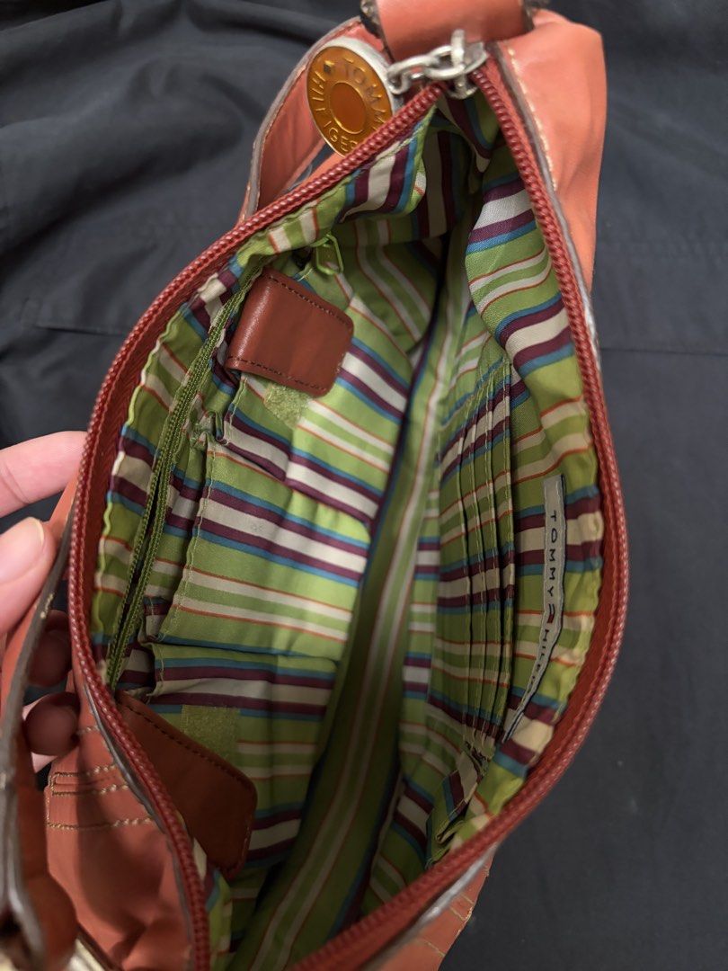Tommy Hilfiger Orange Leather Shoulder Bag (Category: Shoulder Bags) located in Baliuag. Submitted by asdfraks (Listing ID 1463614859, Image 3). Description: - Authentic Tommy Hilfiger orange leather shoulder bag - ₱450 pesos - rfs: needs funds - jnt/flash shipping.