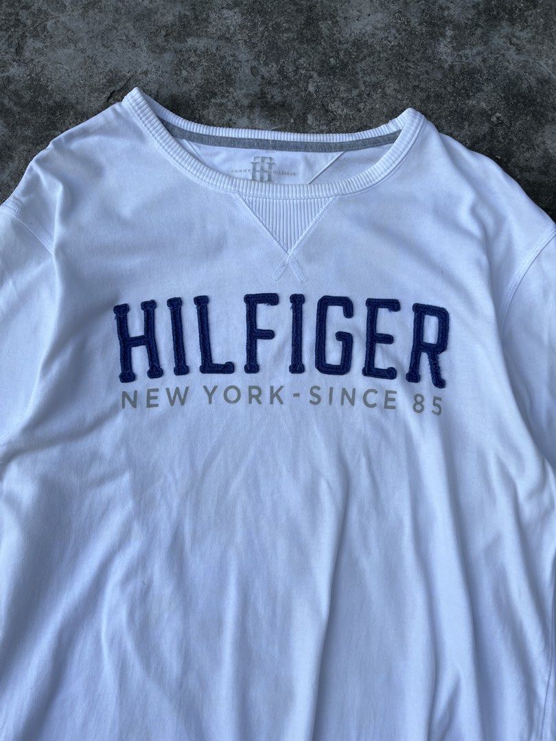 Tommy Hilfiger Sweater (Category: Tshirts & Polo Shirts ) located in San Mateo. Submitted by oldgear (Listing ID 1463684583, Image 2). Description: Tommy Hilfiger Sweater Size L to XL Dimension L 30inches W 23inches S 27inches 699 Excellent Condition No Issue Dm+Details Gcash payment Payment first.