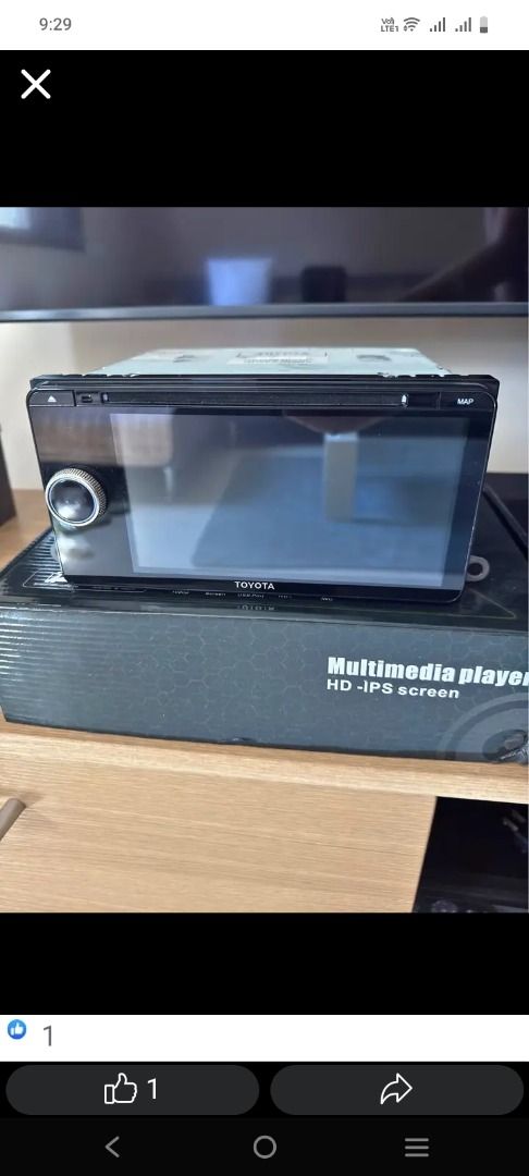 Toyota Wigo 2019 Head unit (Category: Soundbars, Speakers & Amplifiers) located in Mabalacat. Submitted by goldenwater.7cea9a (Listing ID 1463566507, Image 1). Description: - Upgrade your car's audio system with this Toyota multimedia player. - Features a high-definition IPS screen for clear visuals. - Unit is in great working condition. - Comes with the original packaging. - Ready for its new owner!.