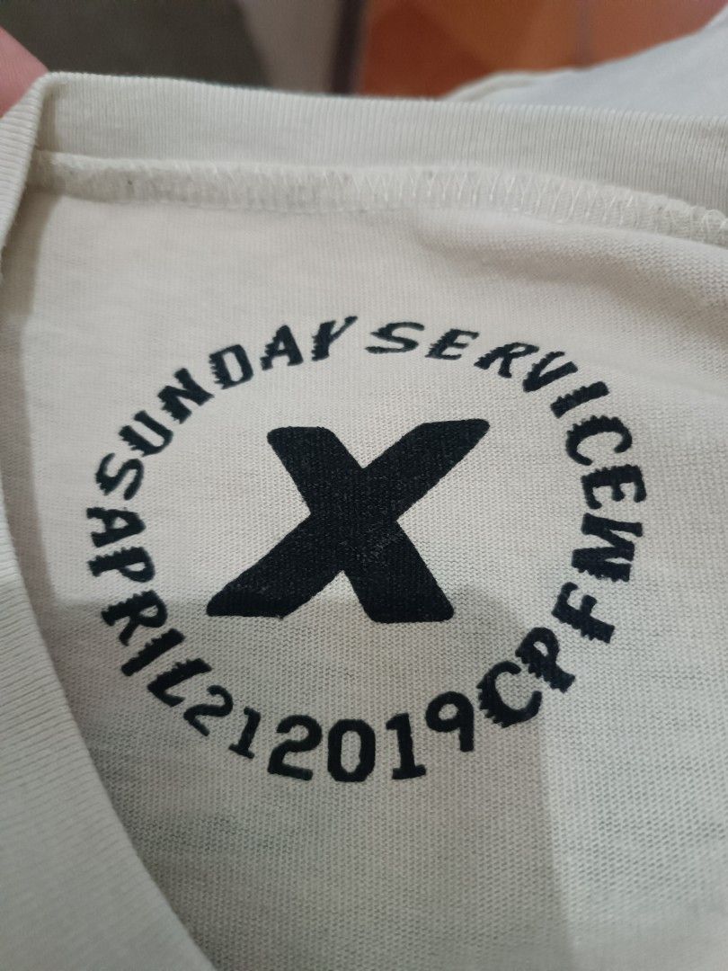 TRUST GOD Sunday Service (Category: Tshirts & Polo Shirts ) located in Malasiqui. Submitted by jom_mc.thrift (Listing ID 1463662860, Image 3). Description: XL crop dimension w:24 L:26 issue: green stainp.