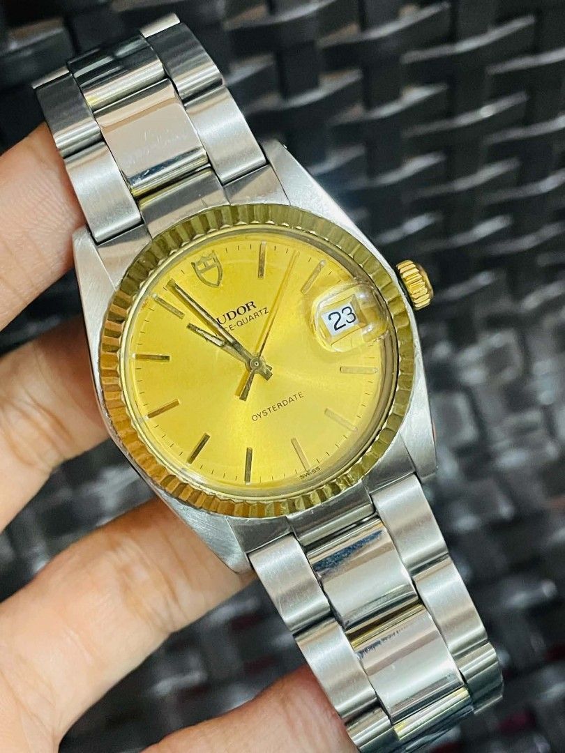 Tudor Prince Quartz Oysterdate 34mm (Category: Luxury Watches) located in Manila. Submitted by august.2 (Listing ID 1463706459, Image 1). Description: Tudor Prince Quartz Oysterdate 34mm size Fits 7" wrist or smaller Keeps time Watch only!!.