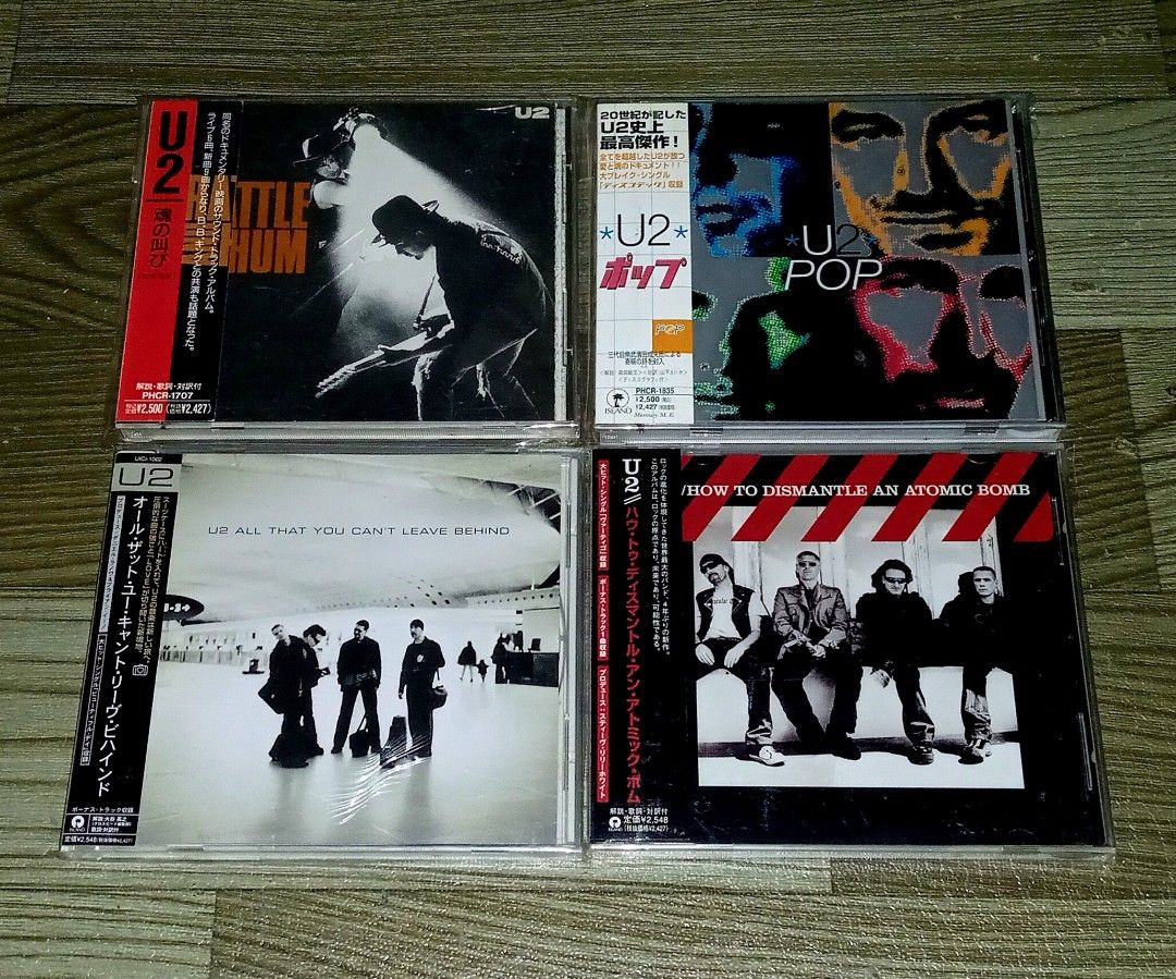 U2 CD JAPAN (Category: CDs & DVDs) located in Talavera. Submitted by thalifan46 (Listing ID 1463647090, Image 1). Description: U2 CD JAPAN 450 - RATTLE AND HUM 550 - POP 500 - ALL THAT YOU CAN'T LEAVE BEHIND 300 - HOW TO DISMANTLE AN ATOMIC BOMB NOTE : WAG NA LANG MAG MESSAGE KUNG HINDI NAMAN INTERESADO SA ITEM AT HANAP LANG AY KAKWENTUHAN.. WHAT YOU SEE IS WHAT YOU GET 100% ORIGINAL AUTHENTIC.. MOP : GCASH OR PALAWAN.. COURIER :LBC, JRS, J&T.. S