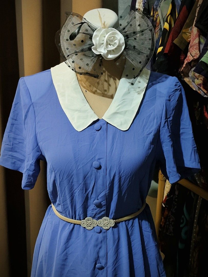 Ukay blue collared botton down midi dress (Category: Dresses) located in Rizal. Submitted by villacorta14757 (Listing ID 1463717267, Image 3). Description: Ukay blue collared botton down midi dress B 36 W 32 L 43 Slightly used Issue need wash.