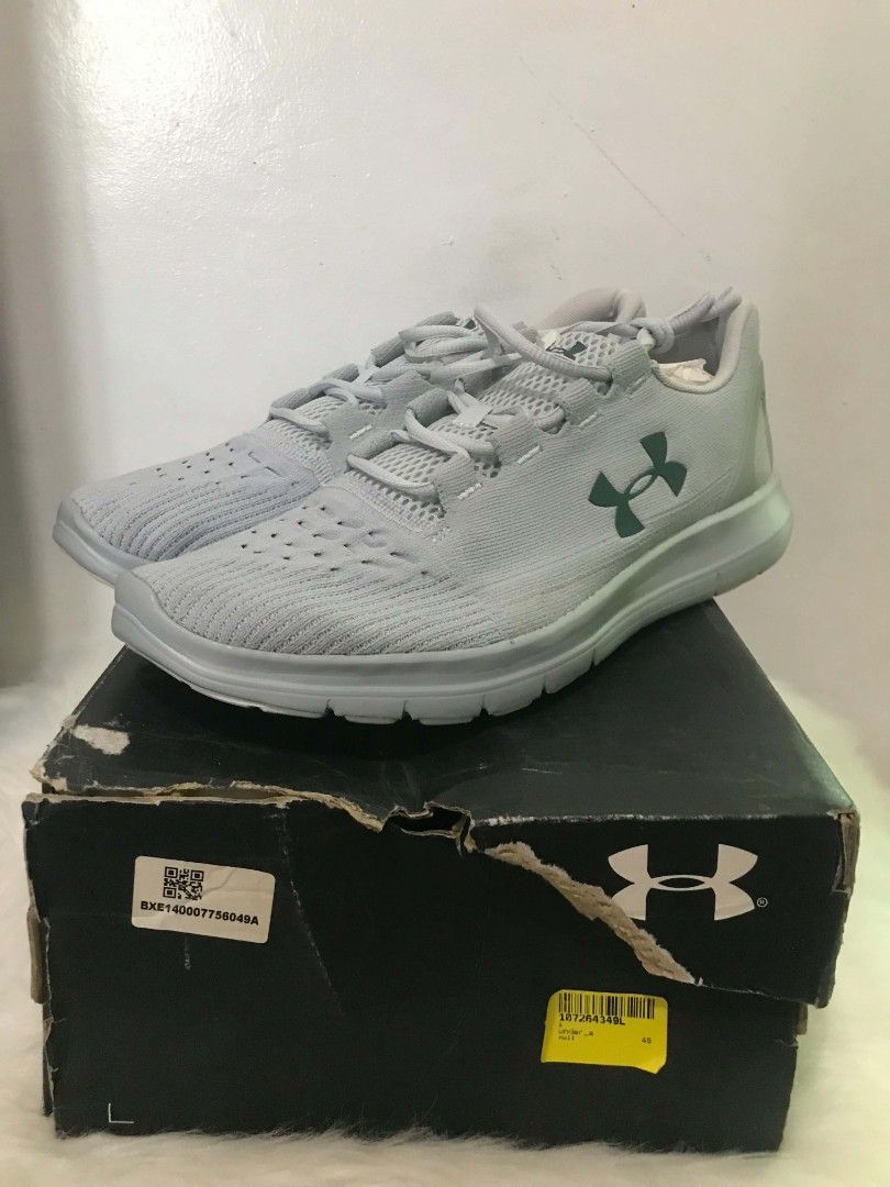 Under Armour Running Shoes - Grey (Category: Sneakers) located in Manila. Submitted by vincent.seller (Listing ID 1463620793, Image 3). Description: - Grey Under Armour running shoes - Lightweight and breathable mesh upper - Perfect for workouts or casual wear - Comes with original box - Feel free to ask any questions!.