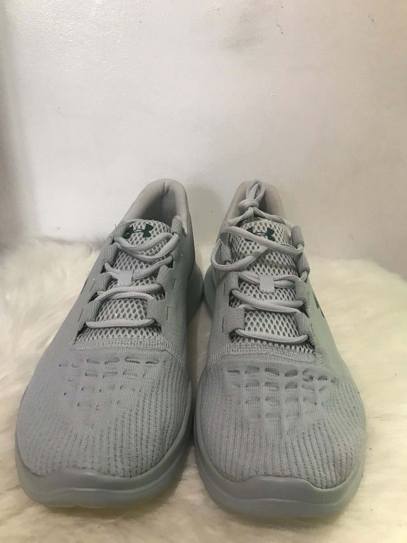 Under Armour Running Shoes - Grey (Category: Sneakers) located in Manila. Submitted by vincent.seller (Listing ID 1463620793, Image 1). Description: - Grey Under Armour running shoes - Lightweight and breathable mesh upper - Perfect for workouts or casual wear - Comes with original box - Feel free to ask any questions!.