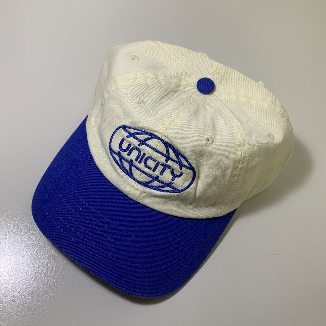 Unicity worldwide two tone hat (Category: Caps & Hats) located in Pasig City. Submitted by paymelikelandlord (Listing ID 1463704384, Image 1). Description: SALE SALE Unicity worldwide two tone hat NEW AND AUTHENTIC BASEBALL DADHAT Royal blue under brim 1150 Dm us to purchase .