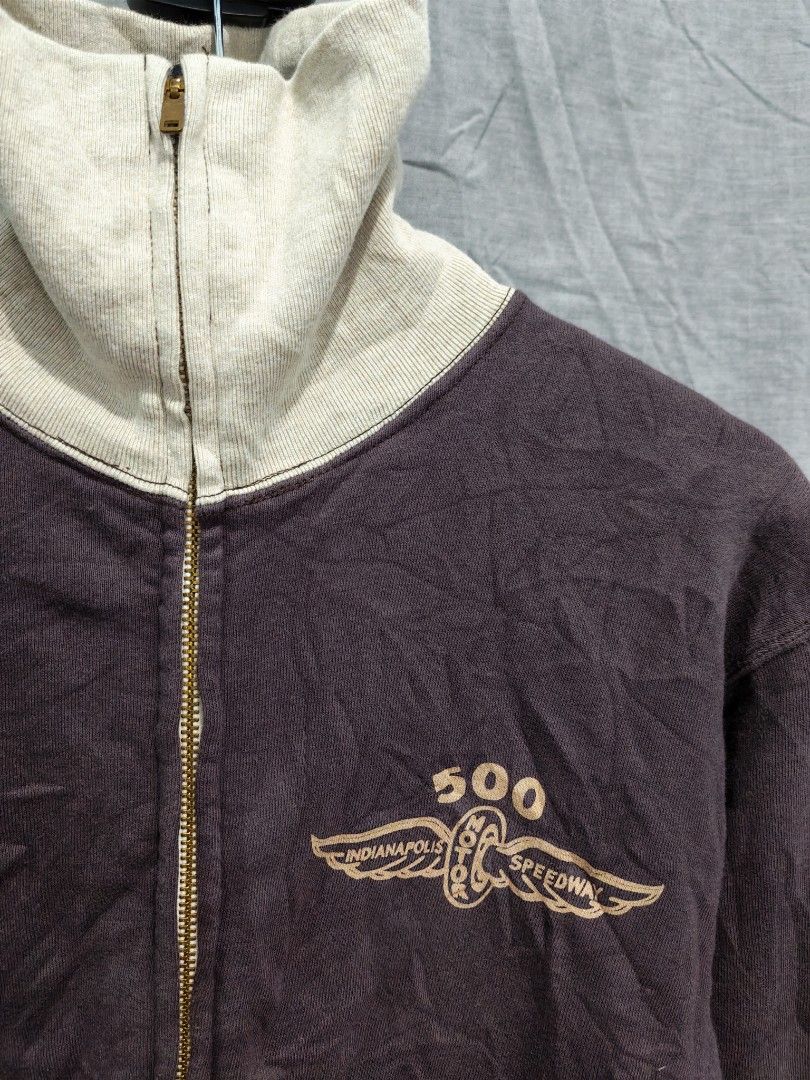 union made cushman indianapolis 500 loopwheel sweatshirt (Category: Coats, Jackets and Outerwear) located in Baguio. Submitted by used_clothing2600 (Listing ID 1463707968, Image 3). Description: union made cushman indianapolis 500 loopwheel sweatshirt size large excellent condition minimal signs of usage pit to pit 22 length 25.5 shoulders 20.5 sleeve length 24.5.