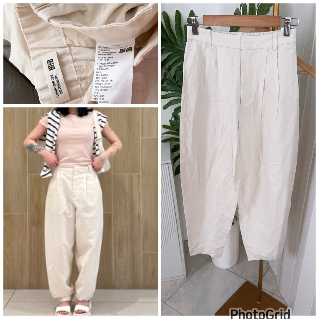 Unqilo Linen Blend Barrel Pants (Category: Other Bottoms) located in Cabanatuan. Submitted by boutiquelouise (Listing ID 1463670492, Image 1). Description: L-38.