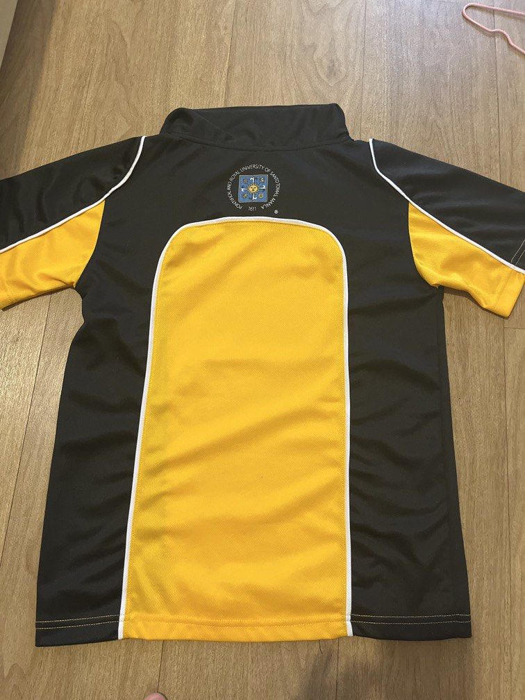 UST Volleyball PE Uniform Xs (Category: Activewear) located in Quezon City. Submitted by allaineyyyy (Listing ID 1463651122, Image 2). Description: UST Volleyball PE Uniform (top only) •XS •Like new, in perfect condition •Top only, no shorts •Lady-owned •could meet around ust/lalamove.