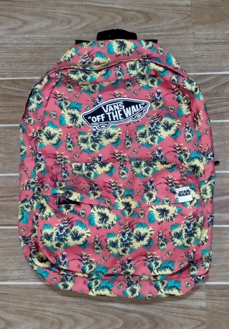 VANS OFF THE WALL X ALOHA YODA STARWARS BACKPACK (Category: Backpacks) located in Cabuyao City. Submitted by Bike_Clothing10 (Listing ID 1463655468, Image 2). Description: READ FIRST... FOR SALE: VANS OF THE WALL X STARWARS ALOHA YODA BACKPACK Excellent Condition Good as New 10/10 Color Rate Actual Dimes: 16x20 NO ISSUE PRICE: 850 +SF NOTE: Color may differ due to lightning. Actual color (see ref picture) PICK UP OR SHIPPING ONLY LOC: Cabuyao Lag
