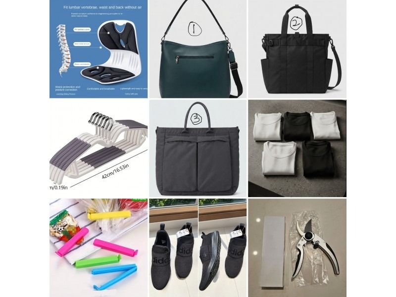 Various things~~~ (Category: Coats, Jackets and Outerwear) located in Singapore. Submitted by ksingkk (Listing ID 1463612021, Image 1). Description: + Bag #1 - Used 4 times (Purchased in Korea; 90,000 KRW) $10 + Bag #2 - Used 3 times (Purchased in Korea; 80,000 KRW) $15 + Bag #3 - Used once (Uniqlo) #10 + Ergonomic back-support chair (New) $25 + Adidas shoes (New; purchased for $115) $25 - Size 280mm–285mm. Box + Adidas shoes (4 times worn) $20 s