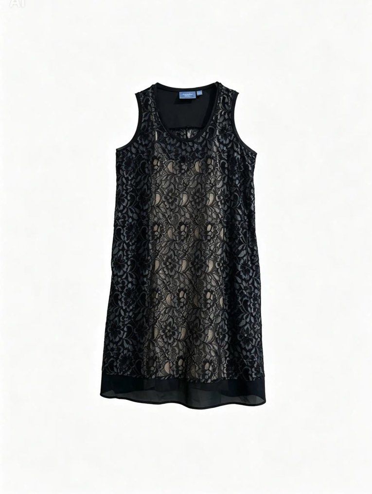 VERA WANG (simply vera) (Category: Dresses) located in Davao. Submitted by sart0ria85 (Listing ID 1463665862, Image 1). Description: A dark blue sleeveless straight loose dress with nude base lining. 45%COTTON 30% NYLON 25%POLYESTER MADE IN INDONESIA 🇮🇩 SMALL. Size 4 EXCELLENT CONDITION (98/100) Good as New!.