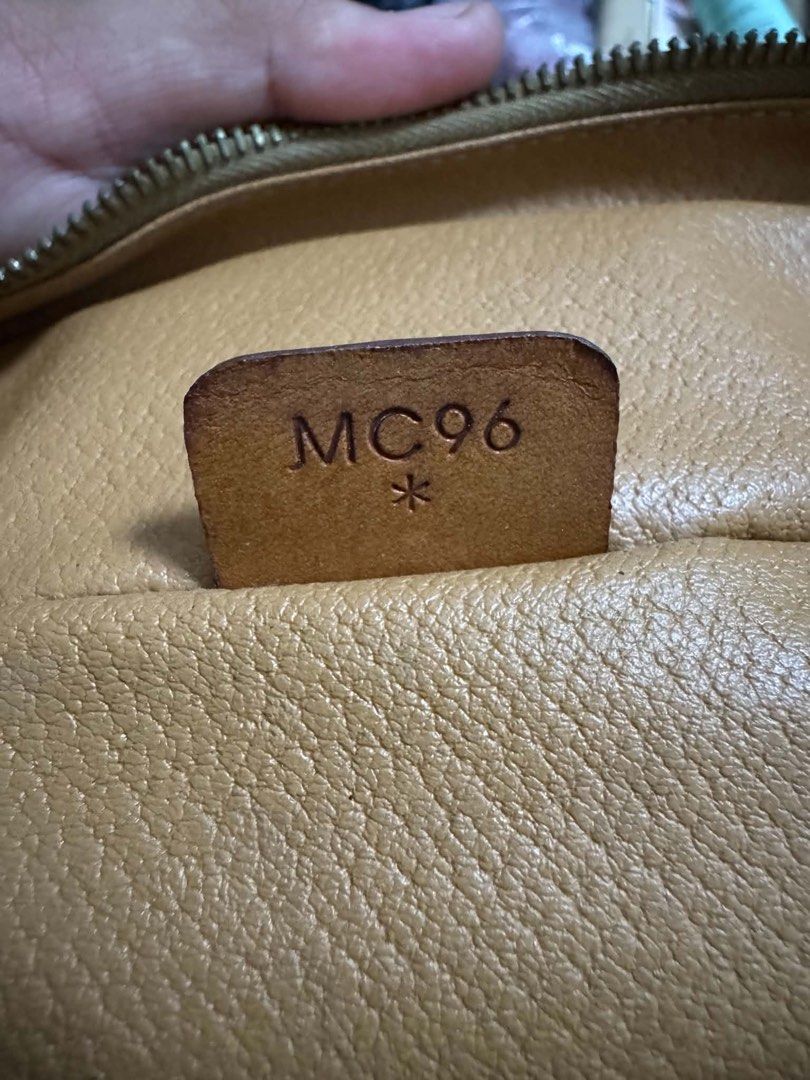 vintage Celine Monogram Vanity Case Cosmetic Bag (Category: Luxury Bags & Wallets) located in Meycauayan. Submitted by cosmicdolphin-5cabff (Listing ID 1463565753, Image 3). Description: - Vintage Celine monogram vanity case - Classic brown and gold pattern - Genuine leather trim and handle - Secure zipper closure - Interior stamped 'CELINE PARIS MADE IN ITALY' and 'MC96' - Ideal for makeup, toiletries, or travel essentials.