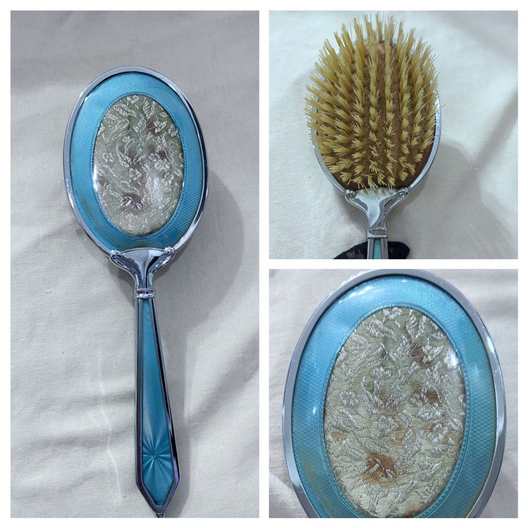 Vintage Hair Brush (Category: Hair Accessories) located in Makati City. Submitted by cestparfaitvintagejewelries (Listing ID 1463706766, Image 1). Description: ❤️Vintage Hair Brush Probably From England, With Tapestry Detail. ❤️For display only or additional for your collection. .