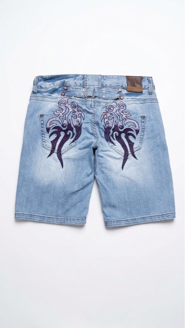 Vintage Japanese BIG TRAIN Jorts (Category: Shorts) located in Caloocan City. Submitted by curatedgoods.ph (Listing ID 1463719863, Image 2). Description: W34 L20 LEG HOLE 10.