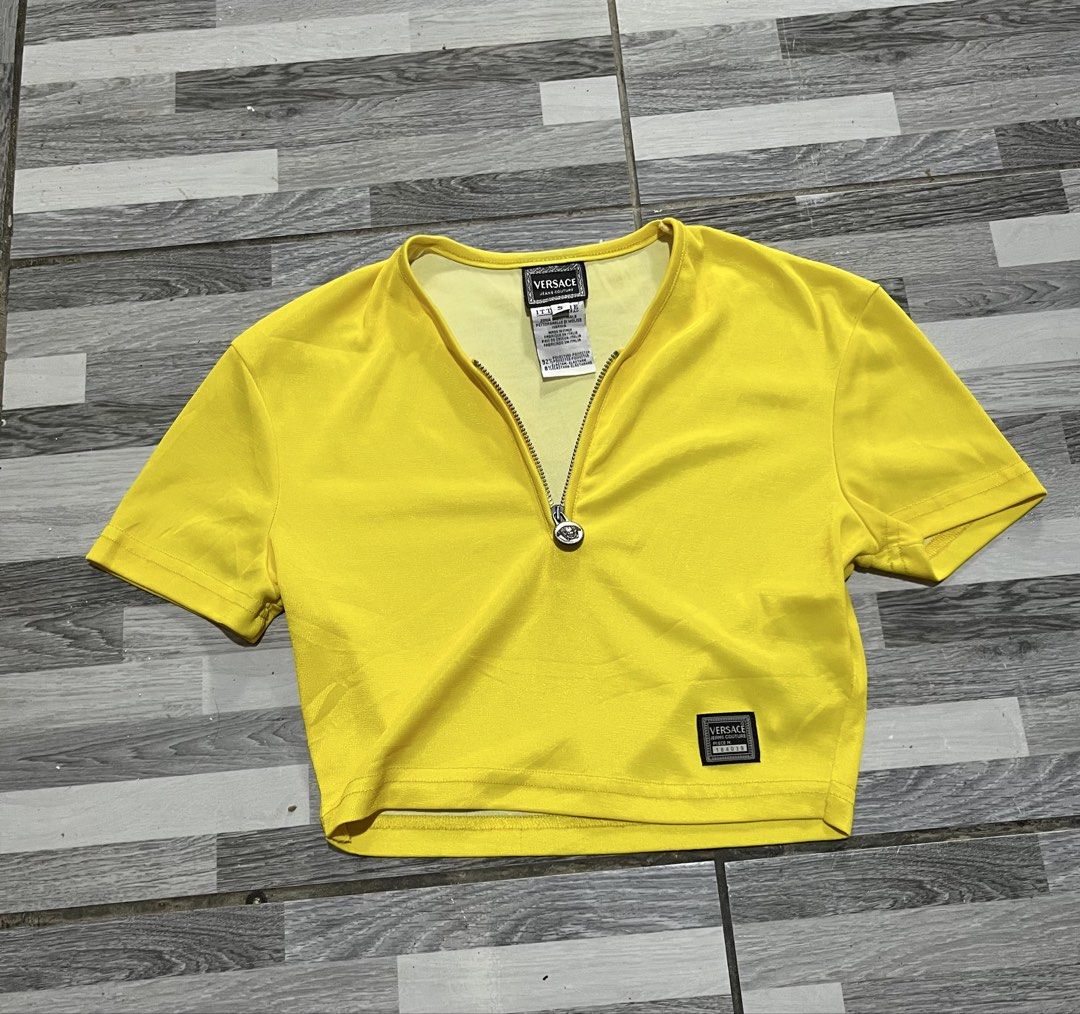 Vintage Versace Crop Top (Category: Blouses) located in Davao. Submitted by rel18 (Listing ID 1463636835, Image 1). Description: Versace Orig Vintage Small Fits .