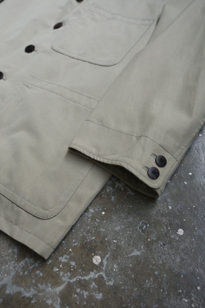 Visvim - S/S 24 - Railwood JKT (Category: Coats, Jackets and Outerwear) located in Manila. Submitted by graymatter_ (Listing ID 1463654405, Image 3). Description: Visvim - S/S 24 - Railwood JKT Tagged Size: 3 Condition: 9.5/10 Material: 83% Wool, 17% Linen Lining: 100% Cotton Made in: Japan Dimensions Length: 30.5 Width: 24.5 Shoulder: 23 Sleeve: 21.
