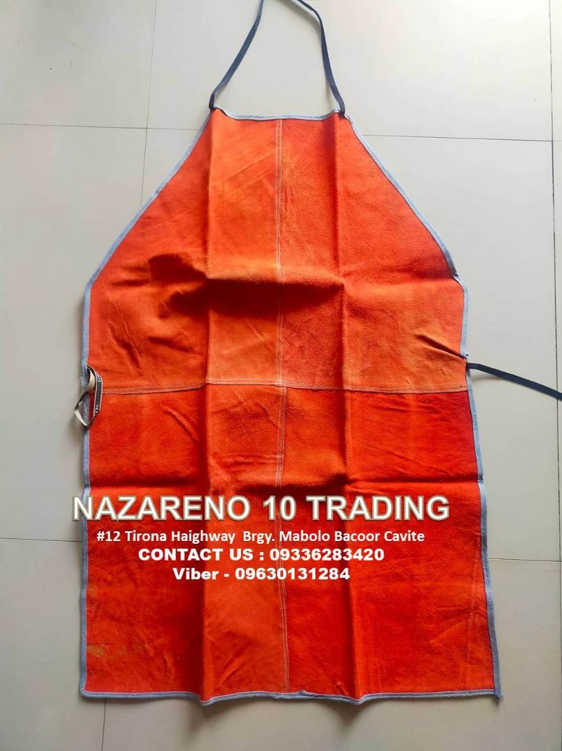WELDING APRON (Category: Looking For) located in Bacoor. Submitted by kajezame.2021 (Listing ID 1463572566, Image 1). Description: WELDING APRON For More Details and Discount Contact Ms. Karen NAZARENO 10 TRADING 0963 0131 284 0933 6283 420 0956 7028 557 0933 8559 510 Landline: Look for Ms. Karen (046 ) 416 3920 Also available: • Traffic cone • Parking Block stopper • Hooded trash bin • Road Plastic Barrier • Spill boom • Fishing buoy • Spill Kit