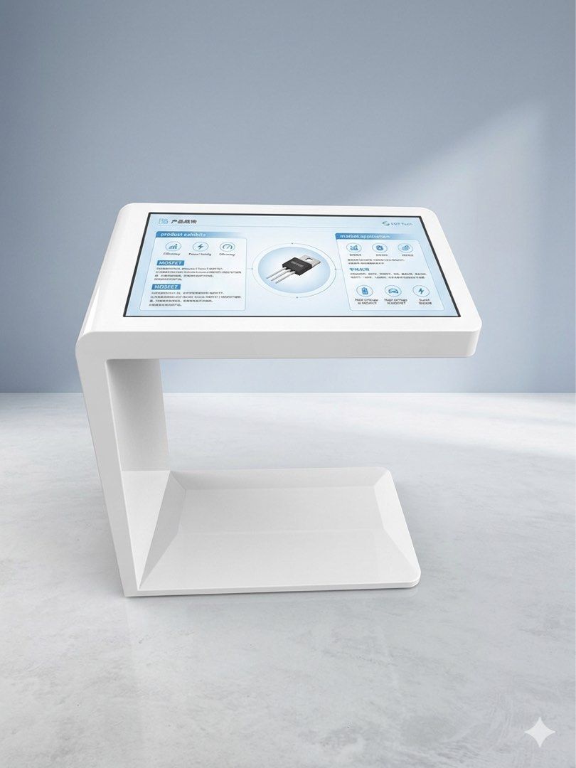 White Interactive Touchscreen Kiosk Display Stand (Category: Office & Business Technology) located in Manila. Submitted by kitsincph (Listing ID 1463696681, Image 3). Description: - Modern white interactive touchscreen kiosk - Perfect for digital signage and information displays - Sleek design complements any office or retail space - Multiple units available - Suitable for events or permanent installations - Contact us for more details - 32”-65” 