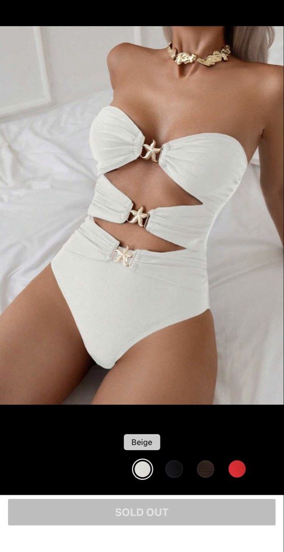 White Swimsuit One piece 1pc (Category: Bikinis & Swimsuits) located in Manila. Submitted by ckclothing (Listing ID 1463615334, Image 1). Description: Never used. Wrong size. .