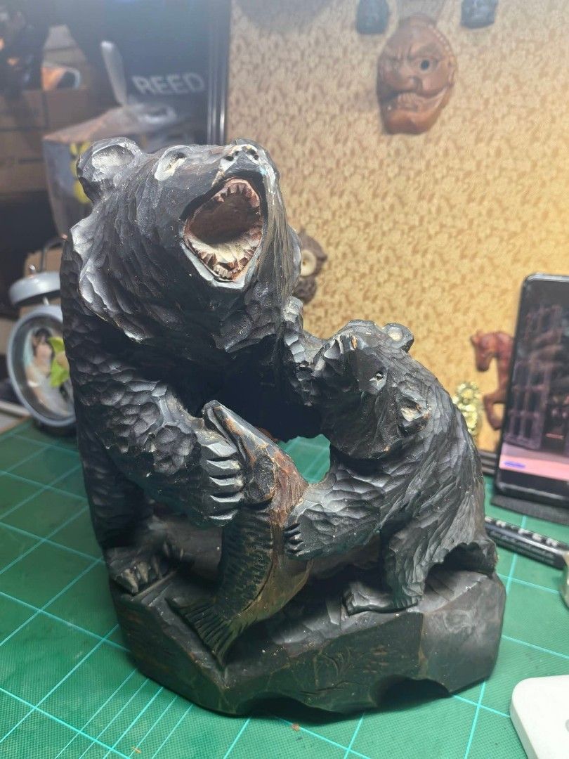 Wooden Bear Figure Sculpture (Category: Other Home Decor) located in Cebu City. Submitted by dudes_villanueva (Listing ID 1463604411, Image 1). Description: Wooden Bear Figure Sculpture In good condition - see all pics for condition. Size: L10in x W5in x H10in.
