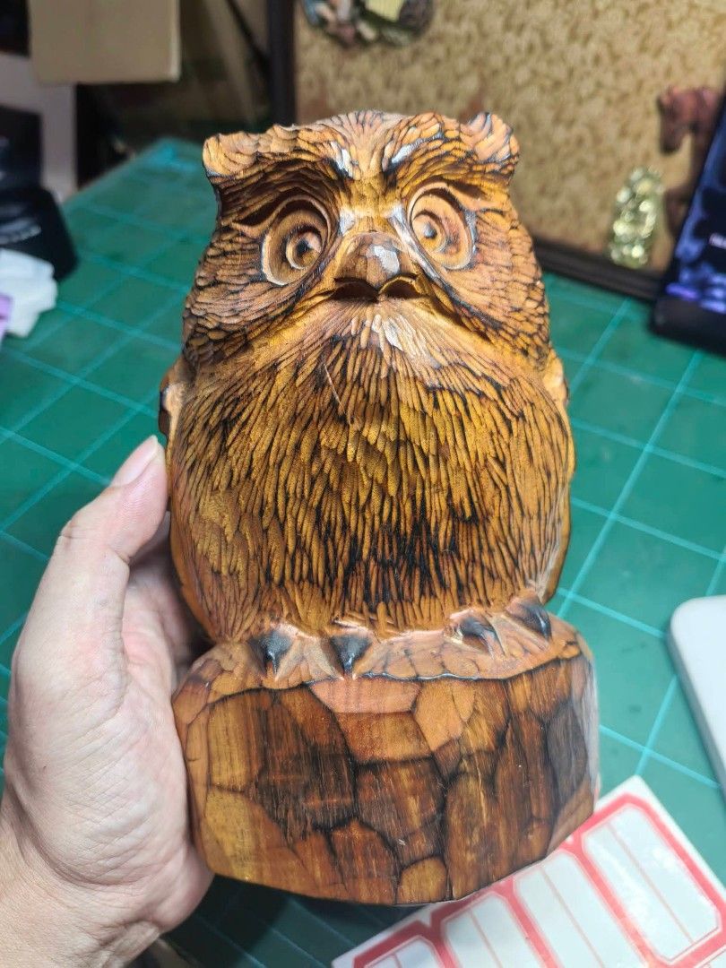 Wooden Owl Figure (Category: Other Home Decor) located in Cebu City. Submitted by dudes_villanueva (Listing ID 1463603840, Image 1). Description: Wooden Owl Figure In good condition - check all photos for overall condition. Height: 7in.
