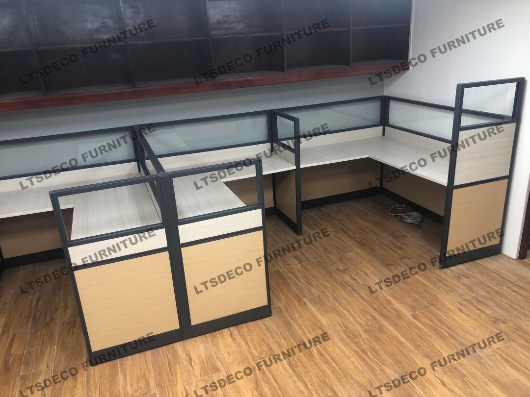 workstation tables modular with glass office partitions (Category: Office Furniture & Fixtures) located in Quezon City. Submitted by chris.ltsdeco (Listing ID 1463558547, Image 3). Description: 👉Are you looking for WORKSTATION, MODULAR CUBICLES OFFICE PARTITION, and OFFICE FURNITURE SUPPLIER? LTSDECO Furniture, is direct supplier, manufacturer, and trusted provider of high quality, affordable and durable modular office divider partition, home an