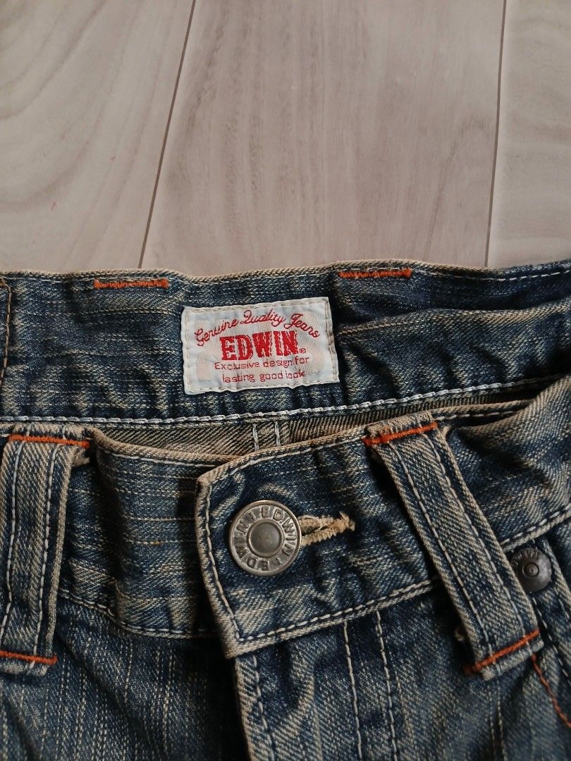 Y2k Edwin XU jeans (Category: Jeans) located in Candelaria. Submitted by saorsa.thrift (Listing ID 1463679119, Image 3). Description: Y2k Edwin XU jeans •Waist: 32 •Lenght: 39 •Hem: 8 •Condition: Very good •Issue: None 🏷️ 850 + sf.