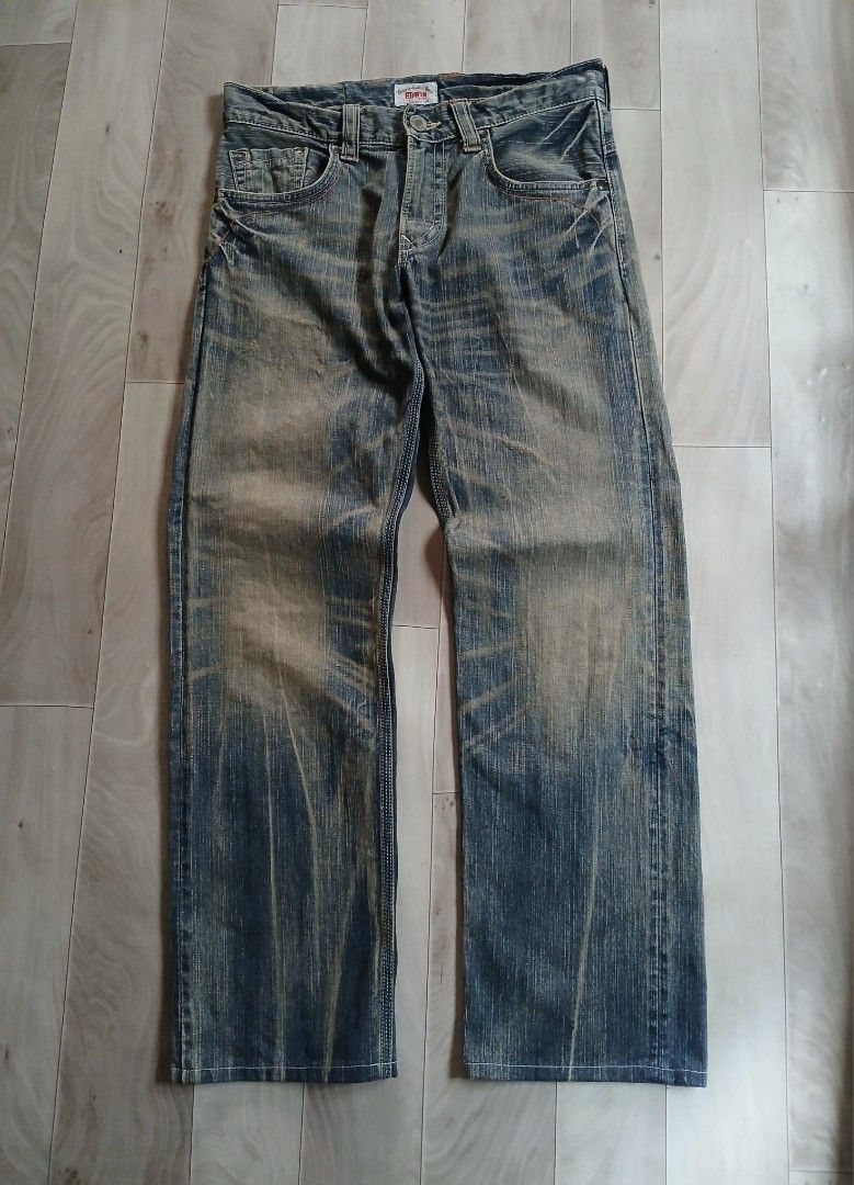 Y2k Edwin XU jeans (Category: Jeans) located in Candelaria. Submitted by saorsa.thrift (Listing ID 1463679119, Image 1). Description: Y2k Edwin XU jeans •Waist: 32 •Lenght: 39 •Hem: 8 •Condition: Very good •Issue: None 🏷️ 850 + sf.