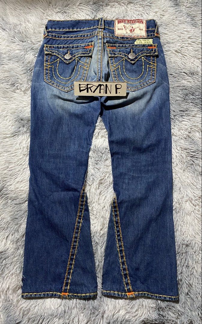 Y2k TRUE RELIGION JOEY SUPER T FLARED (Category: Jeans) located in Cagayan de Oro. Submitted by thriftchubs (Listing ID 1463585221, Image 2). Description: 29 ON TAG 31 ACTUAL TAPE 39.5 LENGTH 11.5 THIGH 8.5 LEG OP EXCELLENT CONDI AUTHENTIC PHOTO MAY VARY DUE TO LIGHTING +SF.