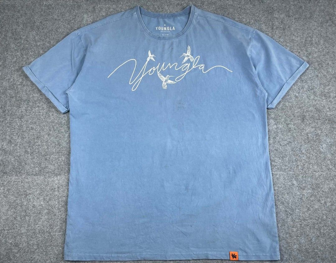 YoungLA 452 The Flock Graphic Tee (Category: Activewear) located in Tayabas. Submitted by renew.revibe (Listing ID 1463613367, Image 1). Description: YoungLA 452 The Flock Graphic Tee Excellent Condition Need wash (fresh from bundle) XXL (25x32) 450 +SF.