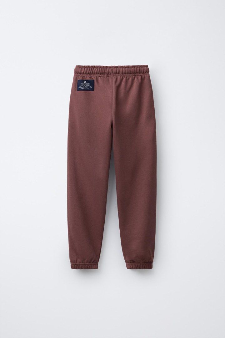 Zara embroidered jogger pants (Category: Babies & Kids Fashion) located in Manila. Submitted by ourburstingwardrobe_ (Listing ID 1463606089, Image 2). Description: Size 11-12 Good as new.