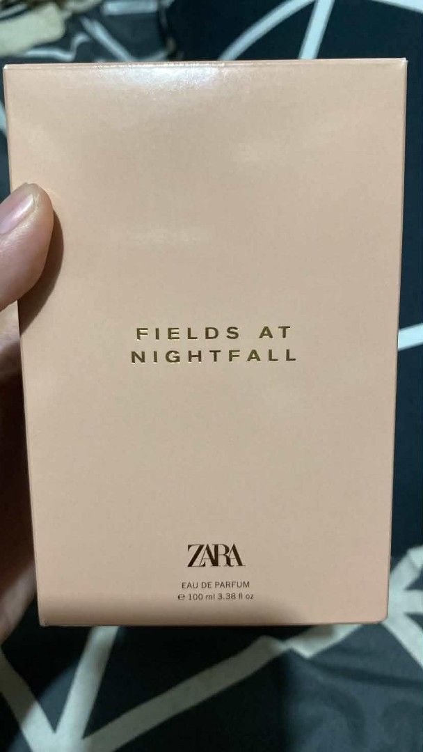 Zara Fields at Nightfall Eau de Parfum 100ml (Category: Fragrance & Deodorants) located in Manila. Submitted by suyeol_ (Listing ID 1463606029, Image 1). Description: - Zara Fields at Nightfall Eau de Parfum - 100ml bottle - Recently purchased - Includes original Zara paper bag and receipt - Selling because it's not my preferred scent - Unsealed.