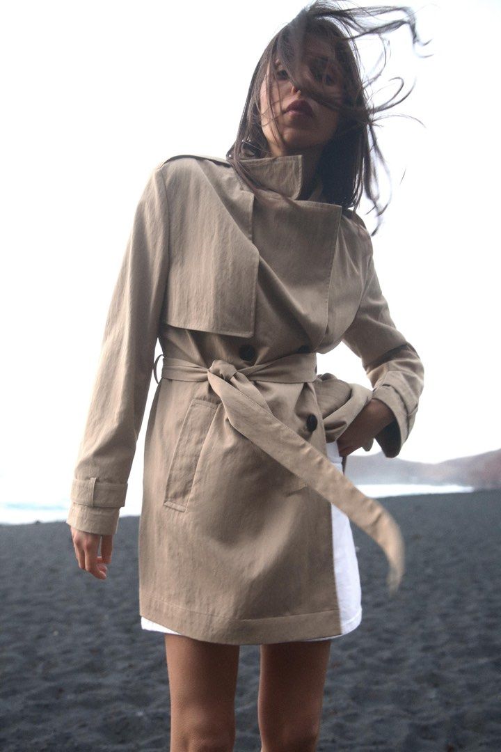 Zara Trench Dress (Category: Coats, Jackets and Outerwear) located in Cabanatuan. Submitted by boutiquelouise (Listing ID 1463669280, Image 2). Description: B-22x2(44) inches W-42 L-31 Xs in tag Runs big.