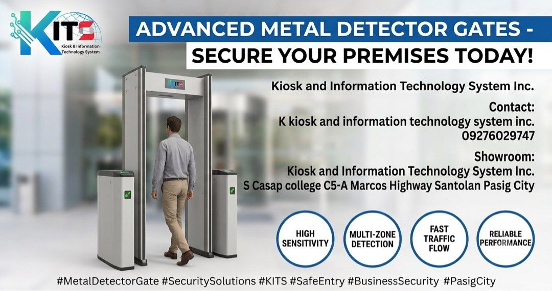 ZOAN Walk-Through Metal Detector Gate Security Scanner (Category: Locks, Doors & Gates) located in Manila. Submitted by kitsincph (Listing ID 1463695116, Image 2). Description: - Advanced metal detector gate for enhanced security. - High sensitivity with multi-zone detection. - Allows for fast traffic flow and reliable performance. - Detects items like guns, mobile phones, keys, and knives. - Dimensions: 2230mm (Height) x 758mm (Width) x 700mm (D