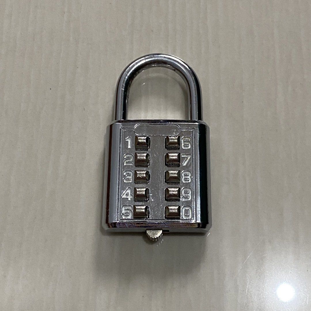 10-Digit Push Button Combination Padlock (Keyless Locker/Luggage Lock) (Category: Locks, Doors & Gates) located in Dasmarinas. Submitted by pb_declutters (Listing ID 1463929136, Image 1). Description: ✨ WELCOME! PLEASE READ BEFORE MAKING AN OFFER: 📌 Availability: All items listed are AVAILABLE unless marked as sold or deleted. No need to ask "Is this available?" 📍: San Agustin II, Dasmariñas City, Cavite 💵: GCash Only (Strictly Payment First) 