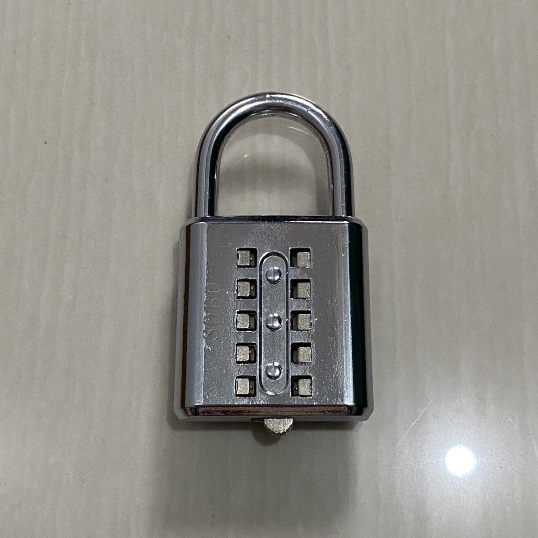 10-Digit Push Button Combination Padlock (Keyless Locker/Luggage Lock) (Category: Locks, Doors & Gates) located in Dasmarinas. Submitted by pb_declutters (Listing ID 1463929136, Image 2). Description: ✨ WELCOME! PLEASE READ BEFORE MAKING AN OFFER: 📌 Availability: All items listed are AVAILABLE unless marked as sold or deleted. No need to ask "Is this available?" 📍: San Agustin II, Dasmariñas City, Cavite 💵: GCash Only (Strictly Payment First) 