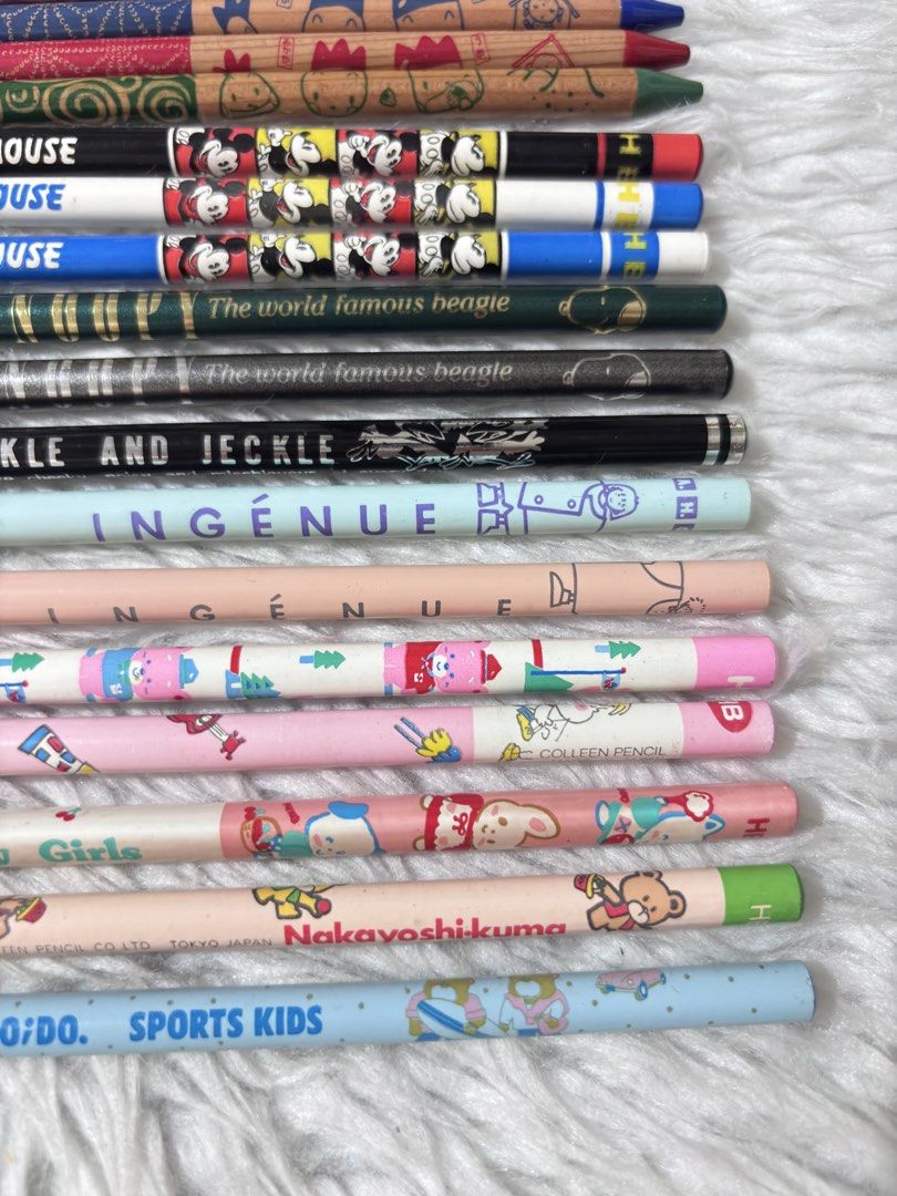 17pcs Japan Made Pencils (Category: Stationery & School Supplies) located in Paranaque City. Submitted by dalle_closet (Listing ID 1463803981, Image 3). Description: 17pcs total mostly made in japan check nyo nalang po ung mga brand new pa lahat.