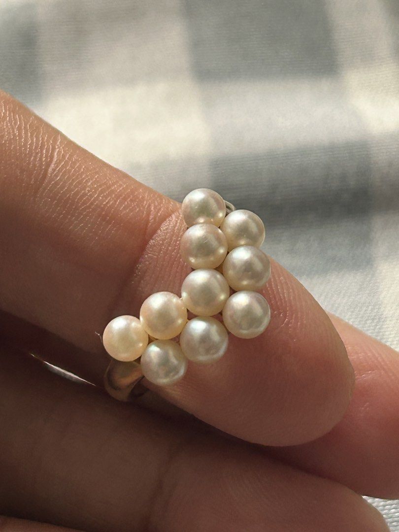 18K Gold Ring with Pearls (Category: Rings) located in Manila. Submitted by minimalist_wannabee (Listing ID 1463924767, Image 3). Description: - Beautiful ring with multiple small pearls - Crafted from 18K gold - 5.5 grams S6.5 - Prouds Jewelry Australia - Unique clustered pearl design - Adds classic elegance to any outfit - Ideal for gifting or personal treat.